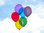 cloud balloon coloured